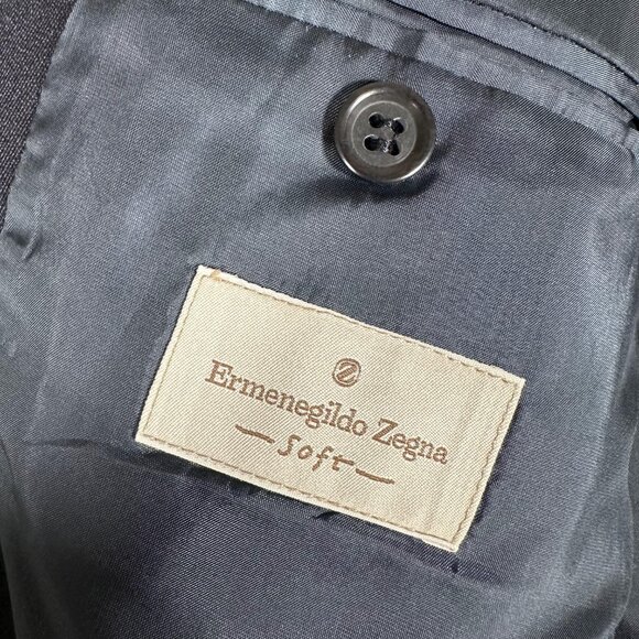 Ermenegildo Zegna Soft Blazer Men Size EU 54R US 44R Neiman Marcus Wool Silk - Picture 8 of 15